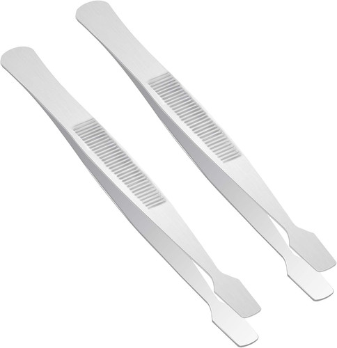 Pcs stamp tweezers stainless - 2,
