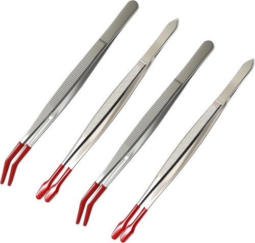 Pcs rubber tipped tweezers - pcs,
